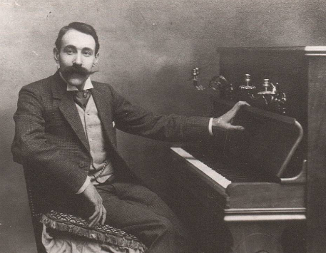 Cartell original: Amposta descobrirà el piano i Ricard Viñes amb Oriol Garcia Molsosa